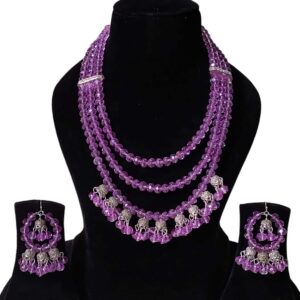 purple neckalce