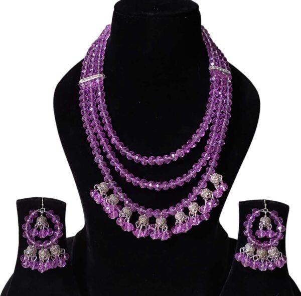 purple neckalce